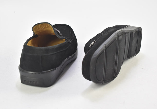 Bruno Magli Herren Halbschuhe Slipper UK 7,5 Nr. 24-J 3631-Schuh-Gebraucht-secondhand
