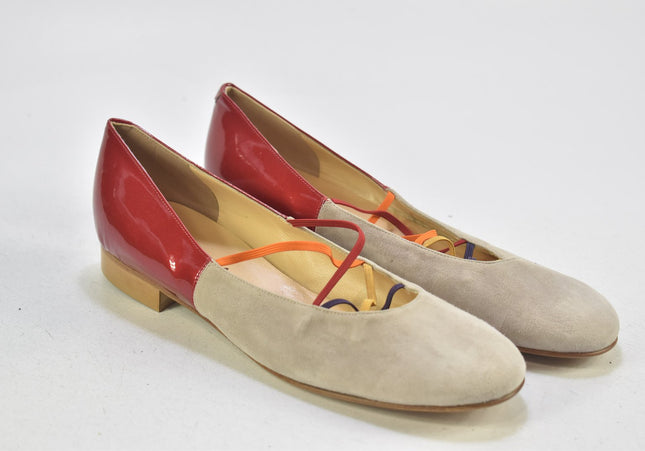Oya Damen Halbschuhe Slipper Ballerinas EUR 38,5 Nr. 24-N 1974-Schuh-Gebraucht-secondhand