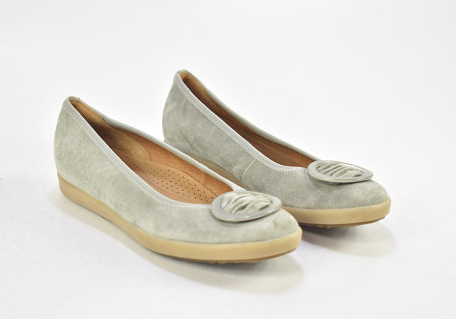 Gabor Damen Halbschuhe Slipper Ballerinas UK 3,5 Nr. 24-F 2621-Schuh-Gebraucht-secondhand