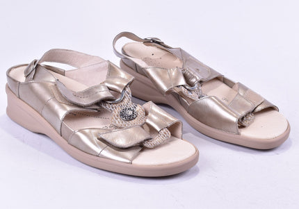 Waldläufer Damen Sandale Sandalette UK 8,5 Nr. 24-SD 1132-Schuh-Gebraucht-secondhand