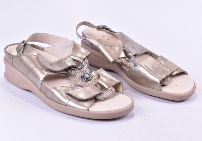 Waldläufer Damen Sandale Sandalette UK 8,5 Nr. 24-SD 1132-Schuh-Gebraucht-secondhand