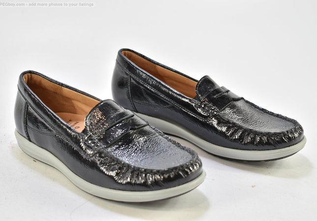 Ganter Damen Halbschuhe Slipper Ballerinas UK 6,5 Nr. 25-M 3016-Schuh-Gebraucht-secondhand