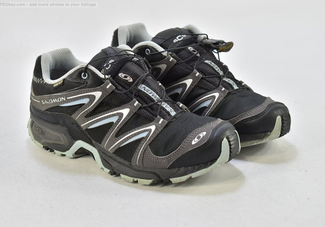 Salomon GTX Damen Wanderschuhe Trekking EUR 39 1/3 Nr. 25-T 2235-gebrauchte Schuhe-second hand-SchuhGebraucht