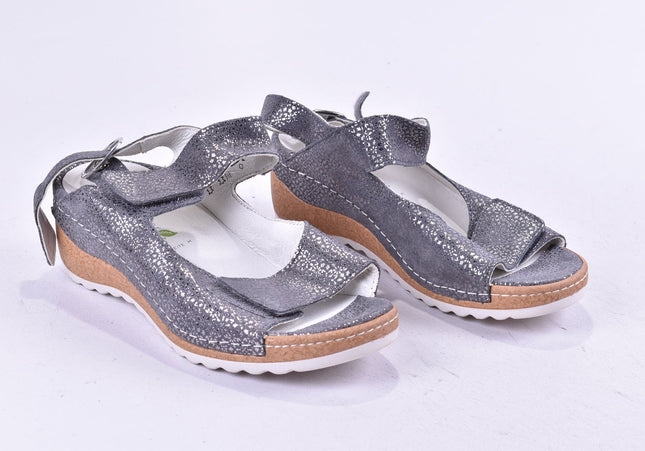 Waldläufer Damen Sandale Sandalette UK 4 Nr. 24-SD 489-Schuh-Gebraucht-secondhand
