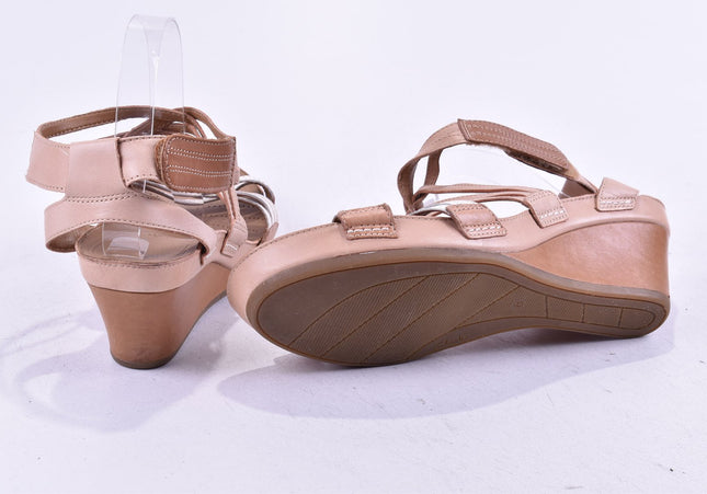 Clarks Damen Sandale Sandalette UK 8 Nr. 24-SD 1568-Schuh-Gebraucht-secondhand
