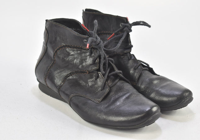 Think Damen Stiefelette Boots EUR 38,5 Nr. 24-F 417-Schuh-Gebraucht-secondhand