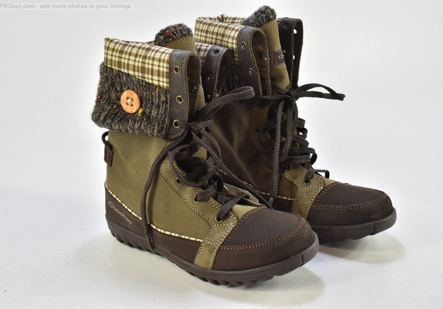 Quechua Damen Wanderschuhe Trekking EUR 40 Nr. 25-T 2244-gebrauchte Schuhe-second hand-SchuhGebraucht