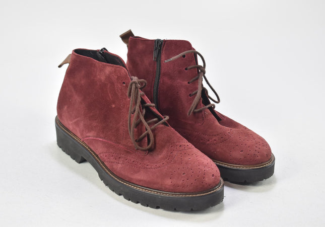 Semler Damen Stiefelette Boots UK 4 Nr. 24-B 479-Schuh-Gebraucht-secondhand