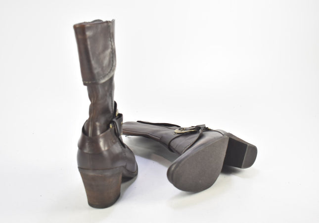 Damen Stiefelette Boots EUR 38 Nr. 24-F 425-Schuh-Gebraucht-secondhand