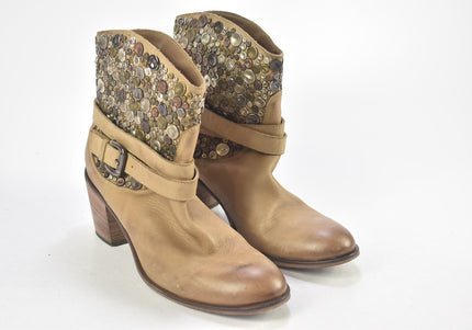 Konstantin Starke Damen Stiefelette Boots EUR 41 Nr. 24-F 427-Schuh-Gebraucht-secondhand