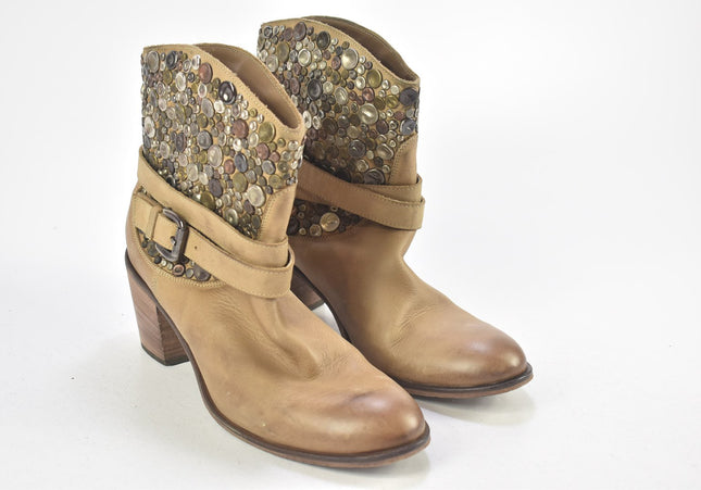 Konstantin Starke Damen Stiefelette Boots EUR 41 Nr. 24-F 427-Schuh-Gebraucht-secondhand