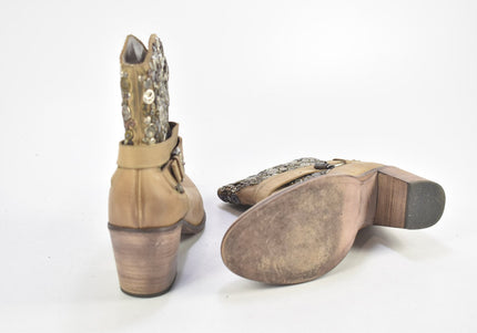 Konstantin Starke Damen Stiefelette Boots EUR 41 Nr. 24-F 427-Schuh-Gebraucht-secondhand