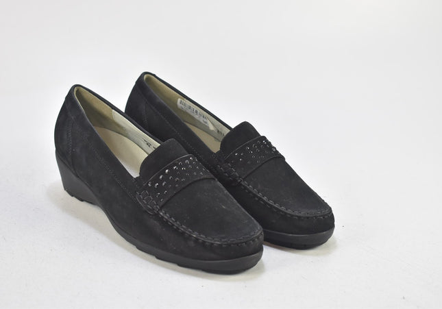 Waldläufer Damen Halbschuhe Slipper Ballerinas UK 5 Nr. 24-N 2216-Schuh-Gebraucht-secondhand