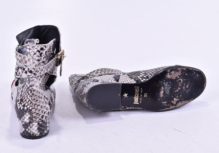 Just Cavalli Damen Stiefelette Boots EUR 36 Nr. 24-M 2147-Schuh-Gebraucht-secondhand