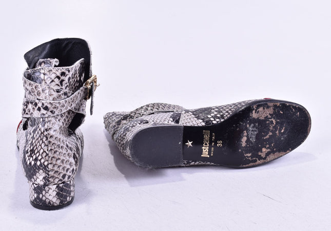 Just Cavalli Damen Stiefelette Boots EUR 36 Nr. 24-M 2147-Schuh-Gebraucht-secondhand