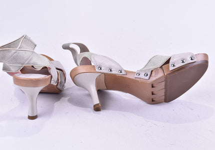 Donna Karan Damen Sandale Sandalette EUR 37 Nr. 24-SD 505-Schuh-Gebraucht-secondhand