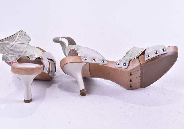 Donna Karan Damen Sandale Sandalette EUR 37 Nr. 24-SD 505-Schuh-Gebraucht-secondhand