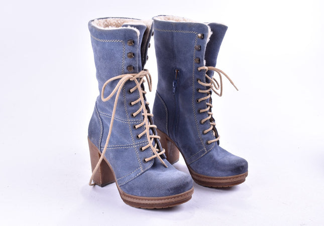 Damen Stiefelette Boots EUR 36 Nr. 24-A 2814-Schuh-Gebraucht-secondhand