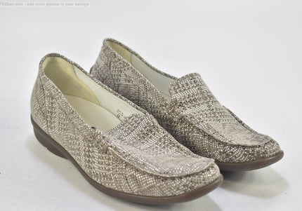 Waldläufer Damen Halbschuhe Slipper Ballerinas UK 7,5 Nr. 25-F 3782-Schuh-Gebraucht-secondhand