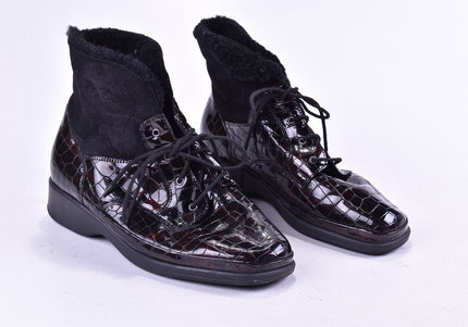 Waldläufer Damen Stiefelette Boots UK 4,5 Nr. 24-F 830-Schuh-Gebraucht-secondhand
