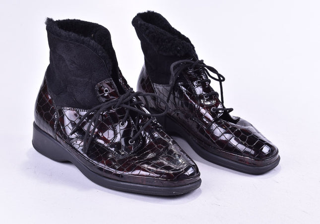Waldläufer Damen Stiefelette Boots UK 4,5 Nr. 24-F 830-Schuh-Gebraucht-secondhand