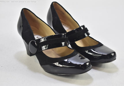 Clarks Damen Pumps High Heels UK 7 Nr. 25-F 3698-Schuh-Gebraucht-secondhand