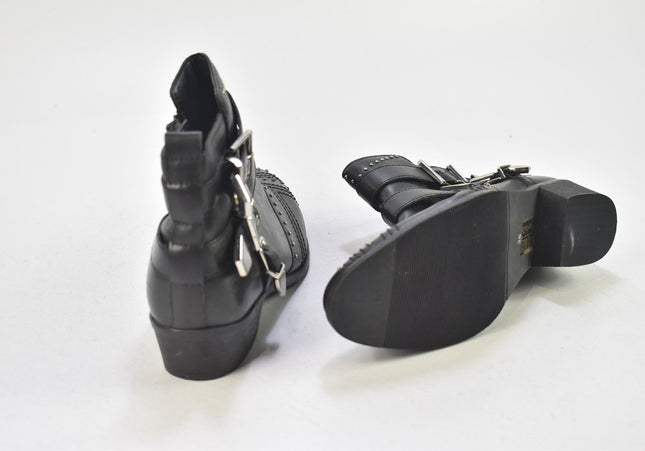 8mm Damen Stiefelette Boots EUR 36 Nr. 24-B 926-Schuh-Gebraucht-secondhand