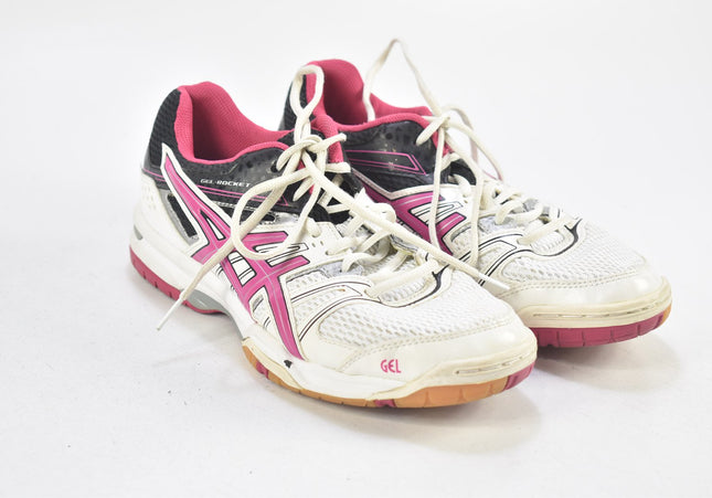 Asics Gel Rocket Damen Sportschuhe Sneaker EUR 39,5 Nr. 24-F 1181-Schuh-Gebraucht-secondhand
