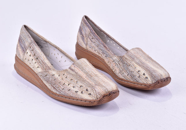 Rieker Damen Halbschuhe Slipper Ballerinas EUR 42 Nr. 24-J 4387-Schuh-Gebraucht-secondhand