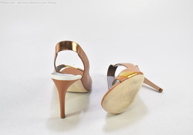Pollini Damen Sandale Sandalette EUR 38 Nr. 25-S 343-Schuh-Gebraucht-secondhand
