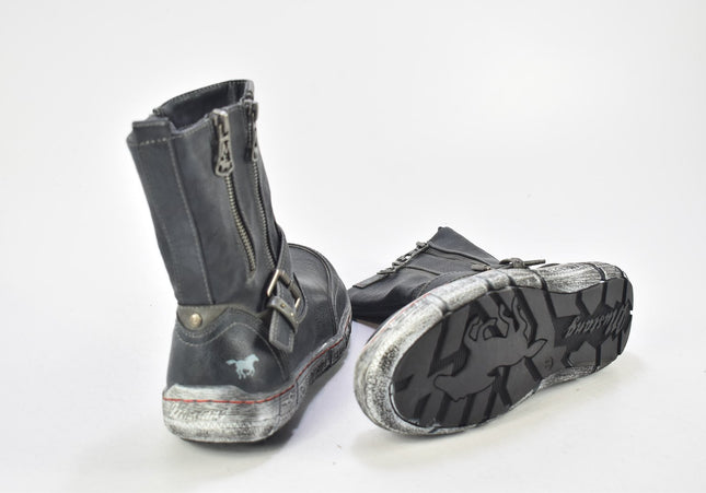 Mustang Damen Stiefelette Boots EUR 38 Nr. 24-A 3101-Schuh-Gebraucht-secondhand