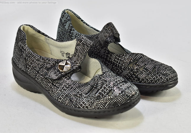 Waldläufer  Damen Halbschuhe Slipper Ballerinas  UK 4,5 Nr. 25-U 2143