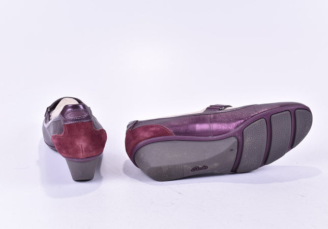 Clarks Damen Pumps High Heels UK 8 Nr. 23-N 200-Schuh-Gebraucht-secondhand