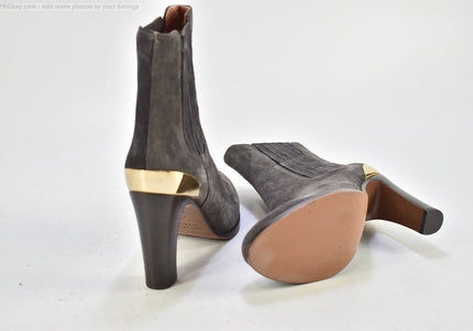 L´Autre Chose Damen Stiefelette Boots EUR 36,5 Nr. 24-B 6256-Schuh-Gebraucht-secondhand
