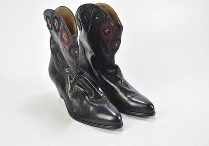 FL Damen Stiefelette Boots EUR 38 Nr. 24-A 3538-Schuh-Gebraucht-secondhand