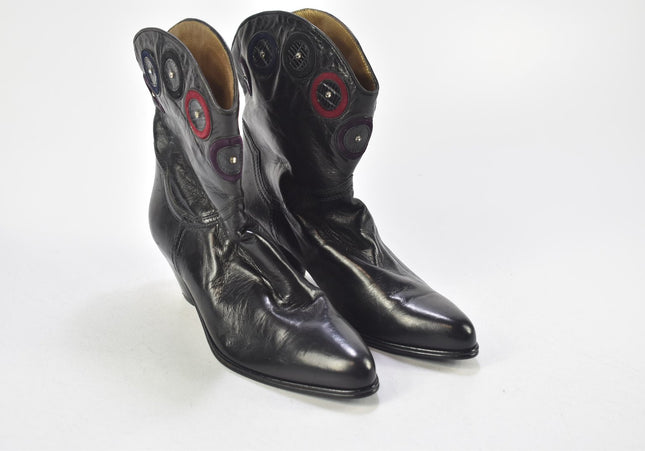 FL Damen Stiefelette Boots EUR 38 Nr. 24-A 3538-Schuh-Gebraucht-secondhand