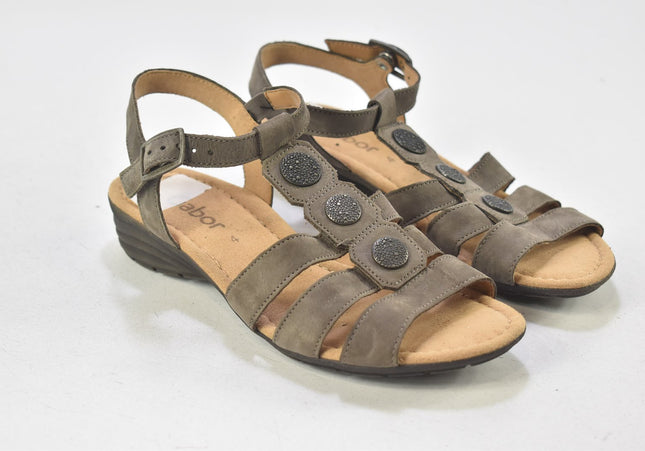Gabor Damen Sandale Sandalette UK 4 Nr. 24-SD 4200-Schuh-Gebraucht-secondhand