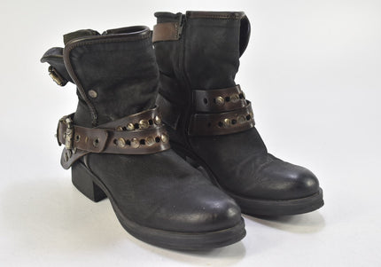 YKX&Co Damen Stiefelette Boots EUR 40 Nr. 24-B 3704-Schuh-Gebraucht-secondhand
