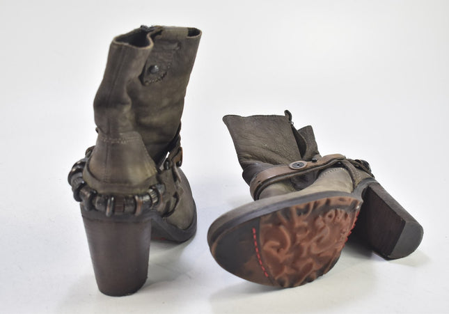 Pakros Damen Stiefelette Boots EUR 40 Nr. 24-B 3707-Schuh-Gebraucht-secondhand