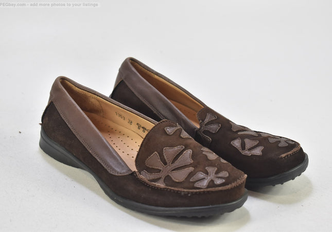 Helvesko Damen Halbschuhe Slipper Ballerinas EUR 38 Nr. 25-F 3309-Schuh-Gebraucht-secondhand