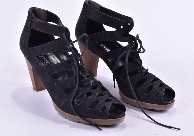 Paul Green Damen Sandale Sandalette UK 7 Nr. 24-SD 1575-Schuh-Gebraucht-secondhand