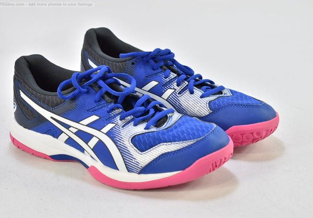 Asics Gel Rocket Damen Sportschuhe Sneaker EUR 39,5 Nr. 25-T 795-gebrauchte schuhe-second hand-SchuhGebraucht
