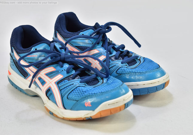 Asics Gel Rocket Damen Sportschuhe Sneaker EUR 39,5 Nr. 25-U 1466 - Schuh-Gebraucht - Second-hand - gebrauchte Schuhe