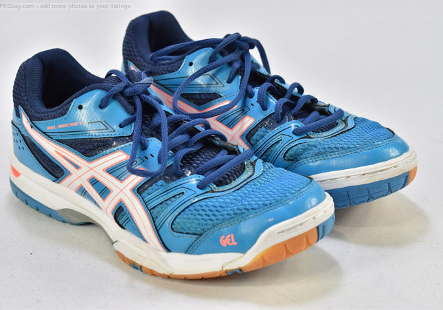 Asics Gel Rocket Damen Sportschuhe Sneaker EUR 39,5 Nr. 25-U 2058