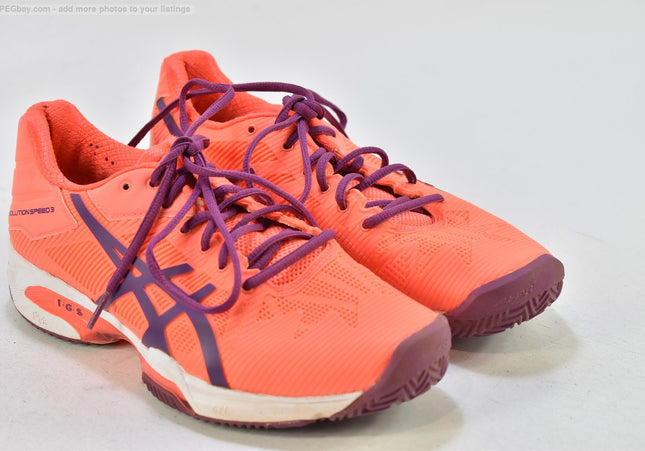 Asics Gel Solution Speed 3 Damen Sportschuhe Sneaker EUR 38 Nr. 25-T 694-gebrauchte schuhe-second hand-SchuhGebraucht