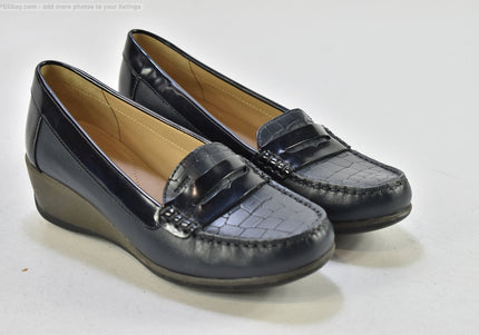 Geox Damen Halbschuhe Slipper Ballerinas EUR 38,5 Nr. 25-T 745-gebrauchte schuhe-second hand-SchuhGebraucht