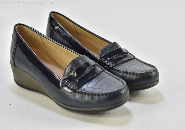 Geox Damen Halbschuhe Slipper Ballerinas EUR 38,5 Nr. 25-T 745-gebrauchte schuhe-second hand-SchuhGebraucht