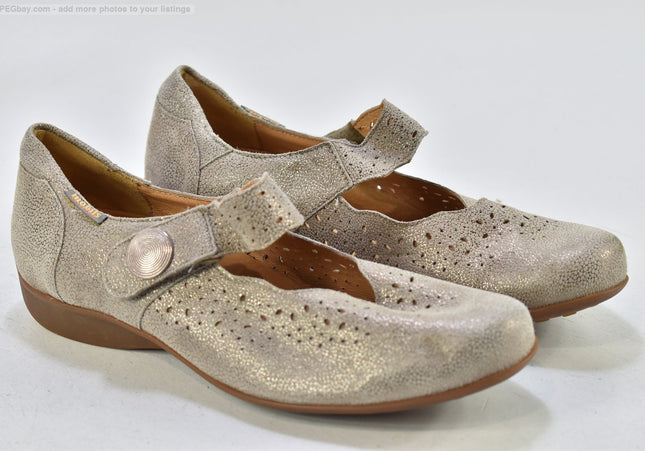 Mephisto Mobils Damen Halbschuhe Slipper Ballerinas UK 7,5 Nr. 25-T 741-gebrauchte schuhe-second hand-SchuhGebraucht