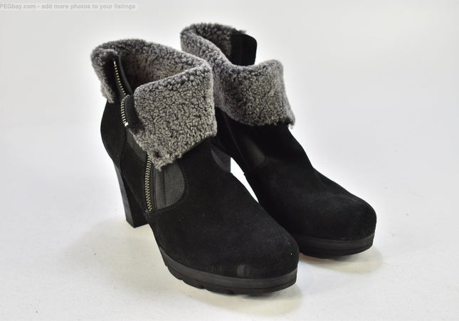 Paul Green Damen Stiefelette Boots UK 7 Nr. 25-B 543-second hand-gebrauchte Schuhe-SchuhGebraucht