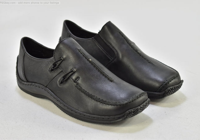 Rieker Damen Halbschuhe Slipper Ballerinas EUR 37 Nr. 25-T 758-gebrauchte schuhe-second hand-SchuhGebraucht